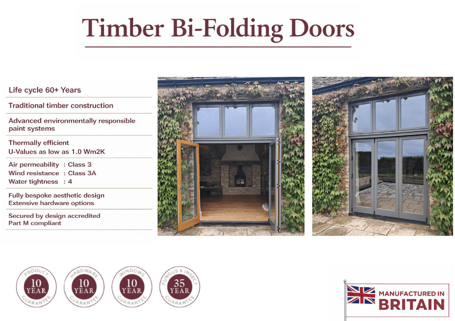 Timber Bi-folding doors