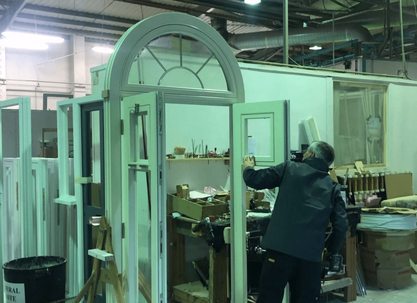 Timber French Doors Arched