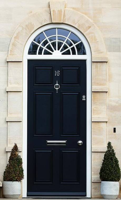 wooden front door
