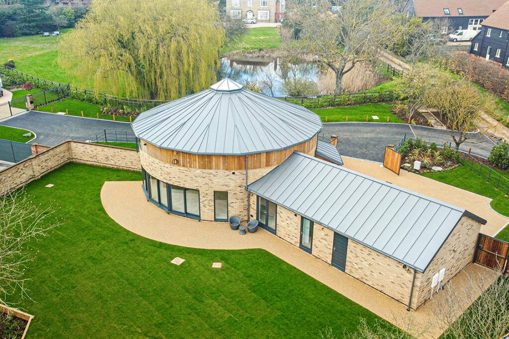 The Round House, Essex, Timber Patio Sliding Doors