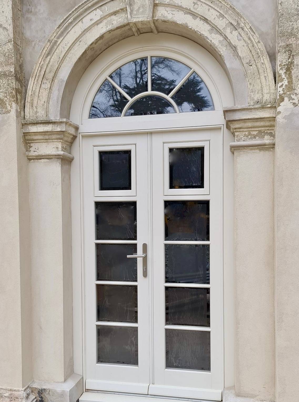 Timber Arched French Doors